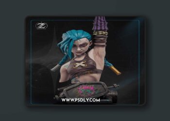Zenith Studios – Jinx Bust – 3D Print Model STL