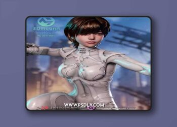 3DMoonn – Evie – Stellar Blade – Blood Rain – 3D Print Model STL