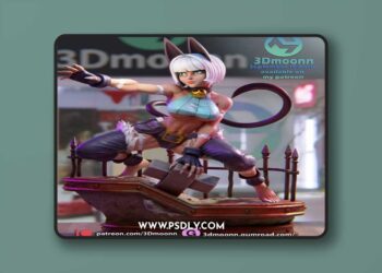 3Dmoonn – Ms. Fortune – 3D Print Model STL