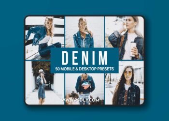 50 Denim Fashion Lightroom Presets and LUTs 4517662