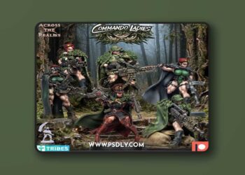 Across the Realms – Commando Ladies August 2026 – 3D Print Model STL