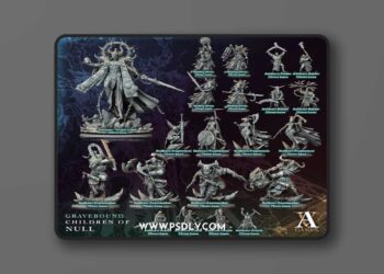 Archvillain Games – April 2025 – Gravebound – Children of Null – 3D Print Model