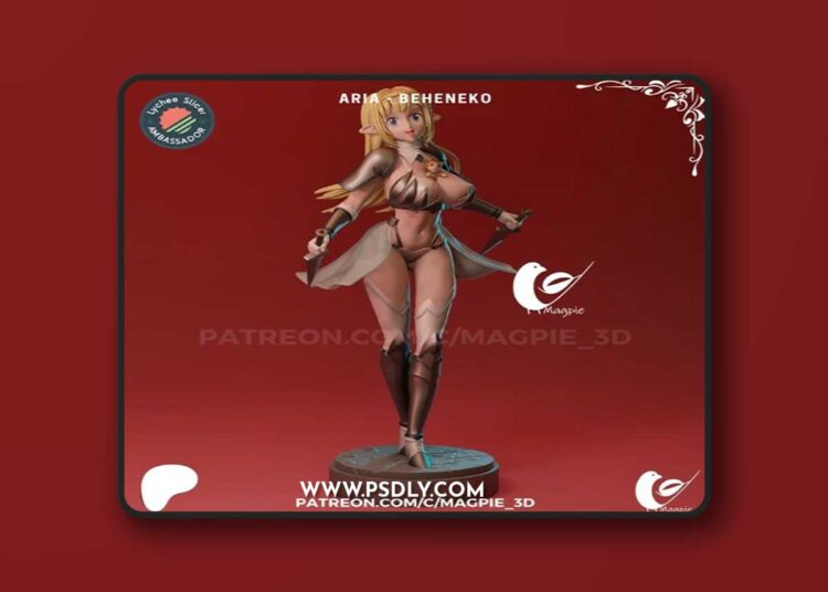 Aria – Beheneko – 3D Print Model STL 1 Aria – Beheneko – 3D Print Model STL