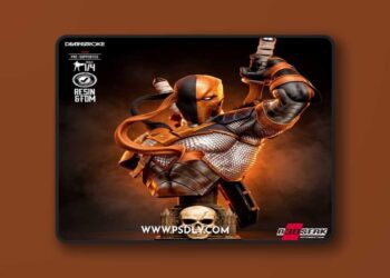 B3DSERK – Deathstroke Bust Portrait – 3D Print Model STL