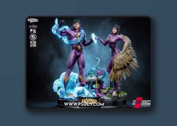 B3DSERK – Wonder Twins Zan and Jayna Diorama – 3D Print Model STL
