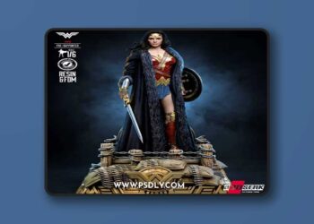 B3DSERK – Wonder Woman Sculpture – 3D Print Model STL