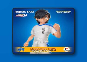 Blue Spray – Hajime Taki Sculpture Captain Tsubasa – 3D Print Model STL