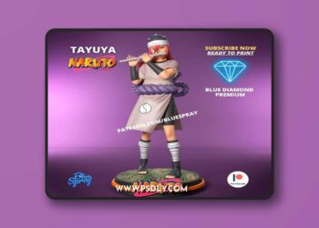 Blue Spray – Tayuya Sculpture Naruto – 3D Print Model STL