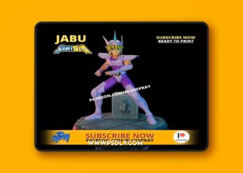 Blue Spray – Unicorn Jabu Sculpture Saint Seiya – 3D Print Model STL