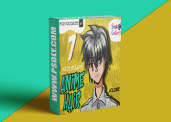 Brush Galaxy ANIME HAIR Brush Pack Vol 2