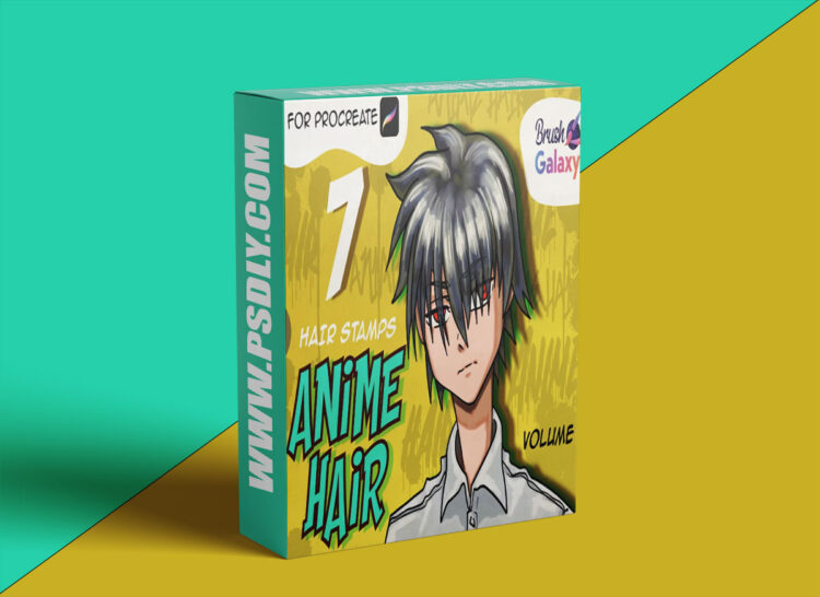 Brush Galaxy - ANIME HAIR Brush Pack Vol 2 1 Brush Galaxy ANIME HAIR Brush Pack Vol 2