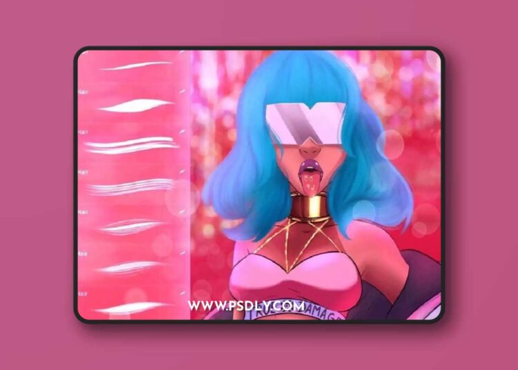 Brush Galaxy - Anime Hair Brushes 1 Brush Galaxy Anime Hair Brushes