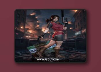 CA 3D Studios – Claire Redfield – 3D Print Model STL