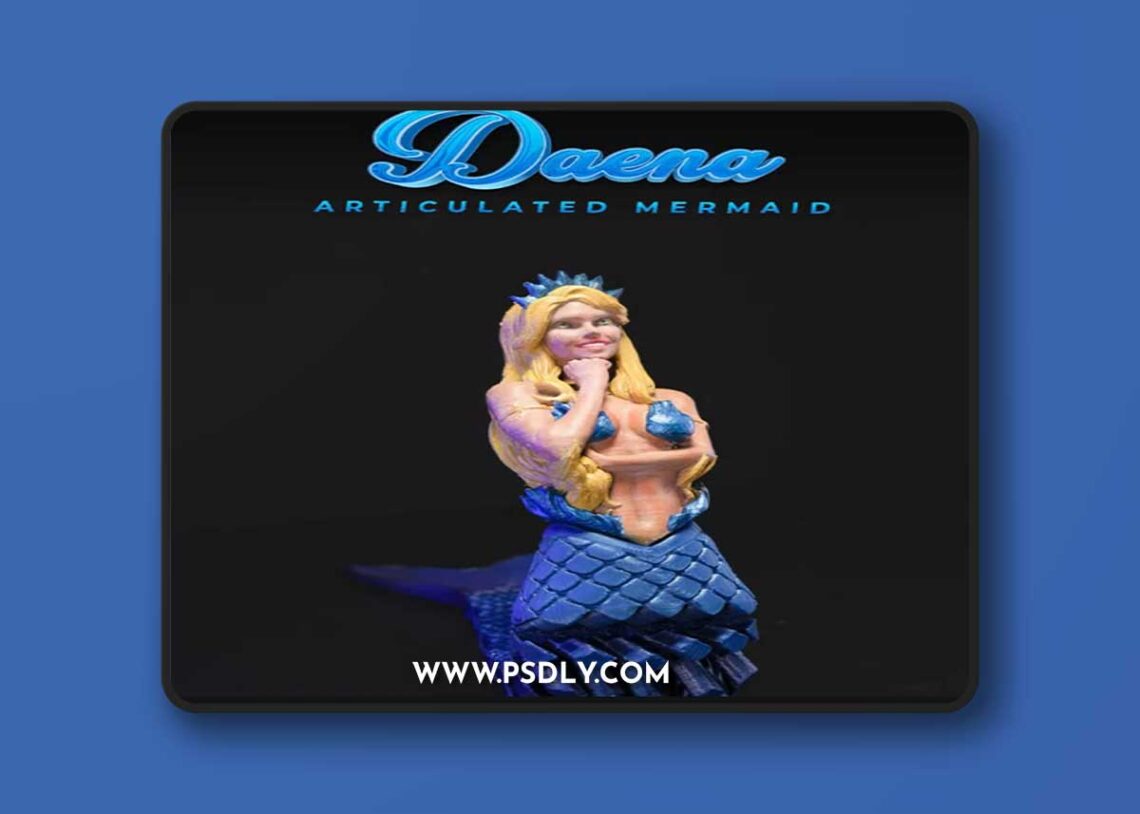 Daena Articulated Mermaid – 3D Print Model