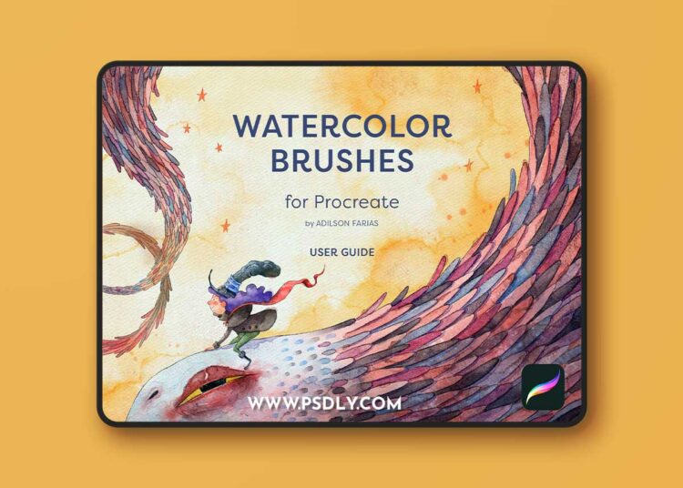 Digital Watercolor Brush Pack for Procreate 1 Digital Watercolor Brush Pack for Procreate