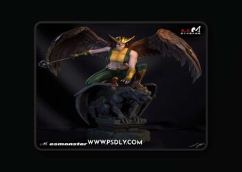 E.S Monster – Hawkgirl – 3D Print Model STL