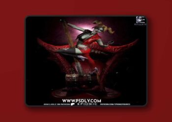 Epionic Figures – Harley Quinn – 3D Print Model STL