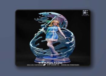 Epionic Figures – Invisible Woman – 3D Print Model STL
