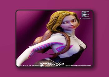Epionic Figures – Spider Gwen – 3D Print Model STL