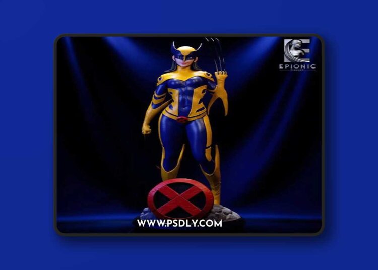 Epionic Figures – Wolverine Lady – 3D Print Model STL 1 Epionic Figures – Wolverine Lady – 3D Print Model STL