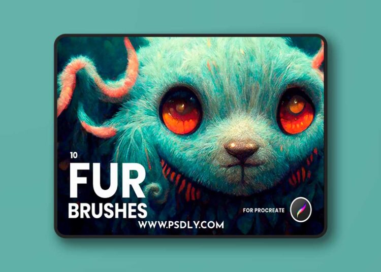 FUR Brushes Realistic Procreate Fur 1 FUR Brushes Realistic Procreate Fur