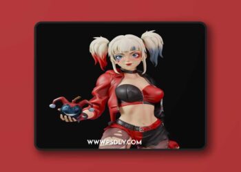 GM3D – Harley Quinn – 3D Print Model STL