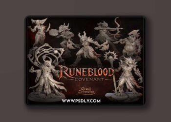 Great Grimoire – July 2026 – Runeblood Covenant – 3D Print Model