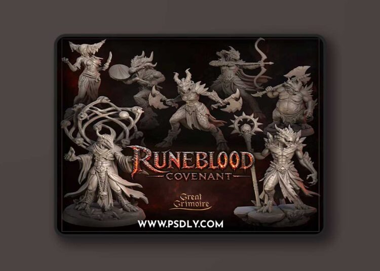 Great Grimoire – July 2026 – Runeblood Covenant – 3D Print Model 1 Great Grimoire – July 2026 – Runeblood Covenant – 3D Print Model