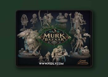 Great Grimoire – October 2026 – Murk Bazaar – 3D Print Model
