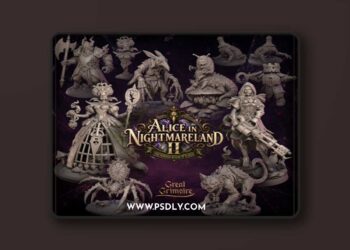 Great Grimoire – September 2026 – Alice in Nightmareland II – 3D Print Model