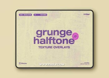 Grunge Halftone Texture Overlays 291975492
