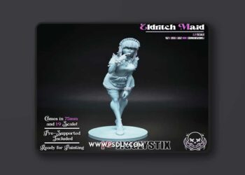 Jigglystix – Eldritch Maid – 3D Print Model STL