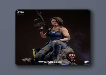 KcStudio – Jill Valentine – Residual Evil Fanart – 3D Print Model STL