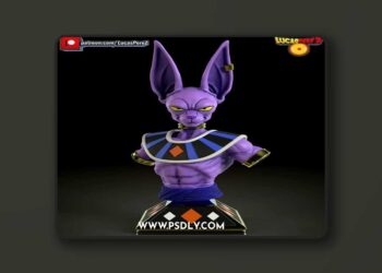 Lucas Perez – Beerus God of Destruccion Bust – 3D Print Model STL