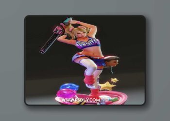 MCM3D – Julie is a Star – Video Game – 3D Print Model STL
