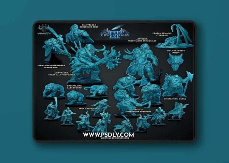 Mammoth Factory – Frostwilds III July 2024 – 3D Print Model STL 1 Mammoth Factory – Frostwilds III July 2024 – 3D Print Model STL