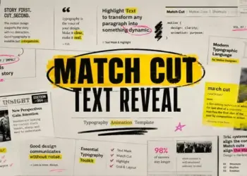 Match Cut Text Reveal For After Effects