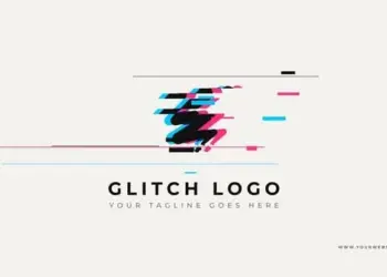 Minimal Glitch Logo Opener