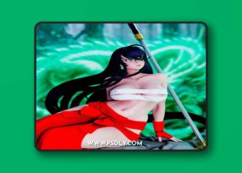 Momoji – Kanu Unchou Miko Outfit – Ikkitousen – 3D Print Model STL