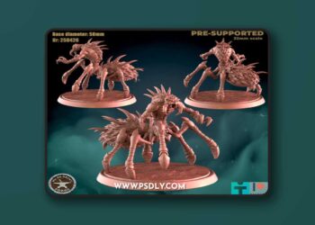 My3DPrintForge – Crypt Spider Attack – 3D Print Model