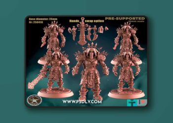 My3DPrintForge – Undead Female Heritage Gear Hand Swap – 3D Print Model