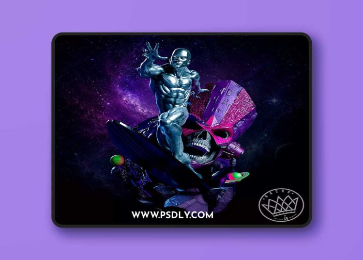 Nacho CG – Fan Art – Silver Surfer – 3D Print Model STL 1 Nacho CG – Fan Art – Silver Surfer – 3D Print Model STL