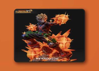 Nomnom Figures – Katsuki Bakugo – My Hero Academia – 3D Print Model STL