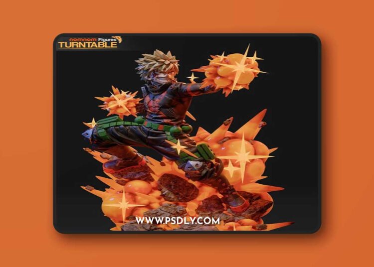 Nomnom Figures – Katsuki Bakugo – My Hero Academia – 3D Print Model STL 1 Nomnom Figures – Katsuki Bakugo – My Hero Academia – 3D Print Model STL