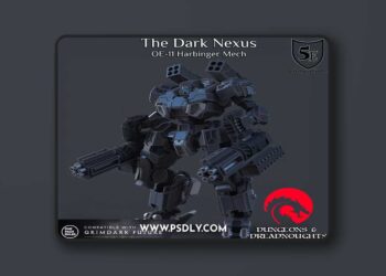 OE 11 Harbinger Assault Mech – 3D Print Model STL