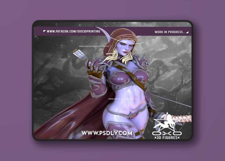 OXO3D Figures – Sylvanas Bolvar – 3D Print Model STL 1 OXO3D Figures – Sylvanas Bolvar – 3D Print Model STL