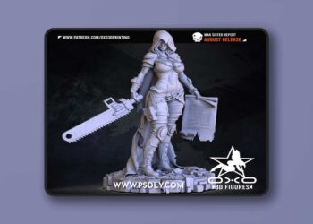 OXO3D Figures – War Sister Repent – 3D Print Model STL