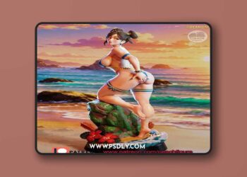 Peach Figure – Chun Li – 3D Print Model STL