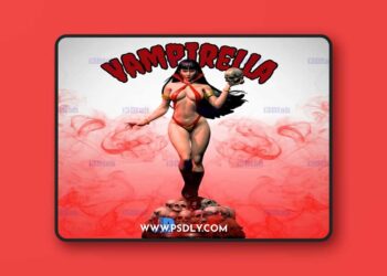 Peach Figure – Vampirella – 3D Print Model STL 4 Peach Figure – Vampirella – 3D Print Model STL
