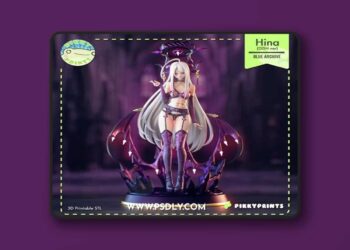 Pikky Prints – Blue Archive – Big Hina Sorasaki – 3D Print Model STL